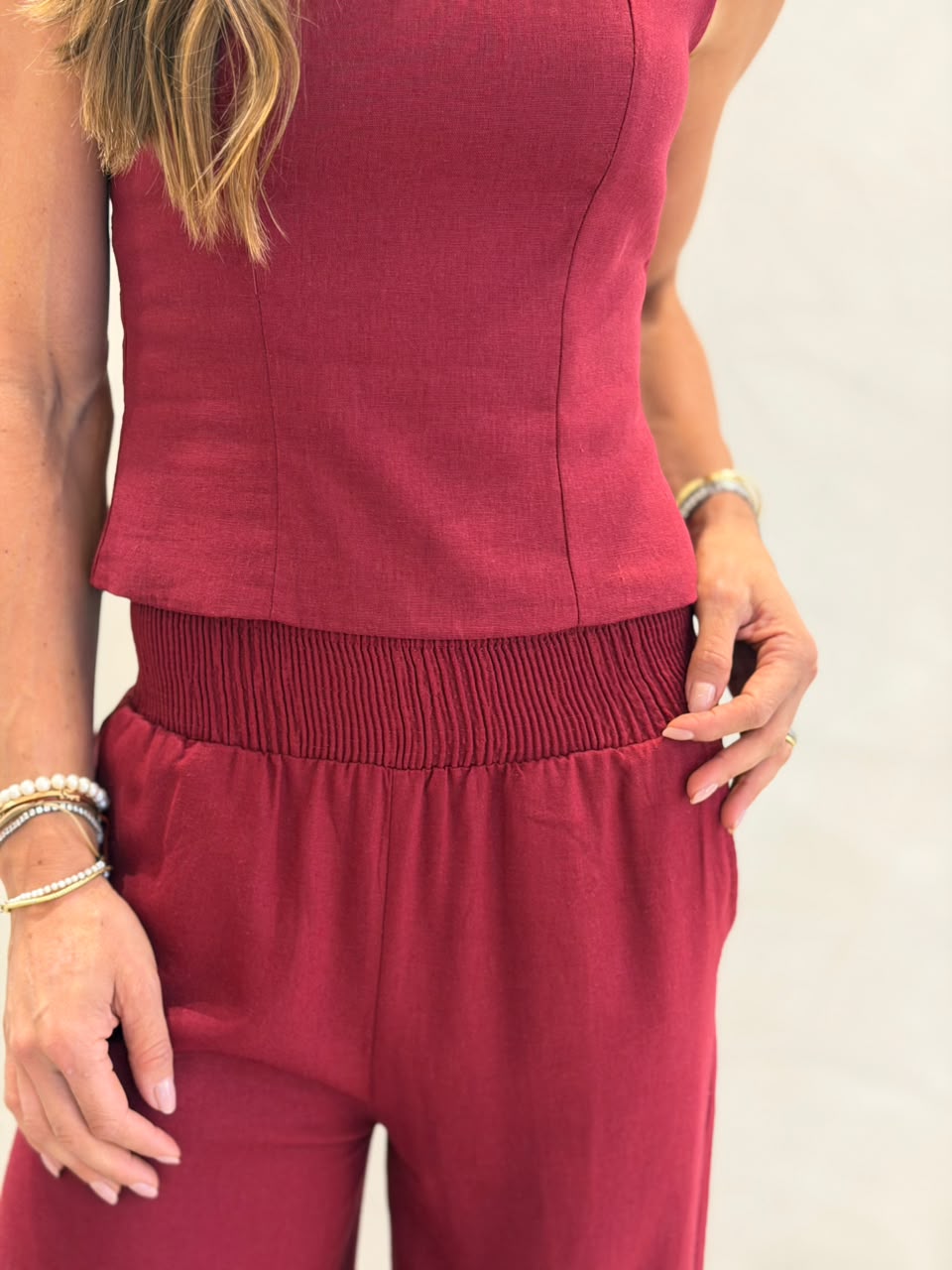 Calca Cos Lastex Bolso Frente E Costas V